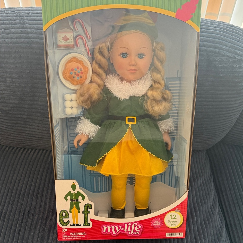 My Life As Elf Doll with Green and Yellow Dress